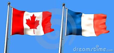 bandierina-del-canada-e-della-francia-14301754